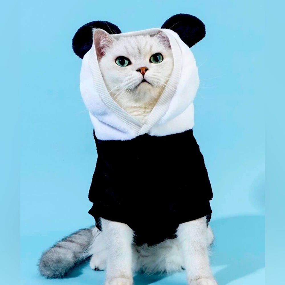 Dog / Cat Panda Halloween Hoodie Costume NEW